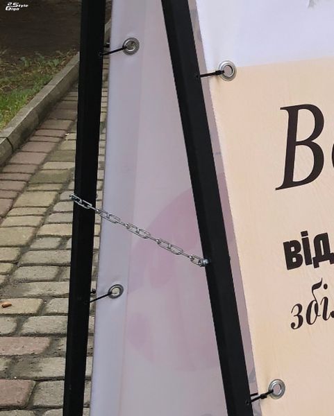 Штендер з банером розкладний А-подібний/ спотикач / тротуарник (100 на 50 см двосторонній) Штендер з банером розкладний А-подібний / спотикач / тротуарник фото