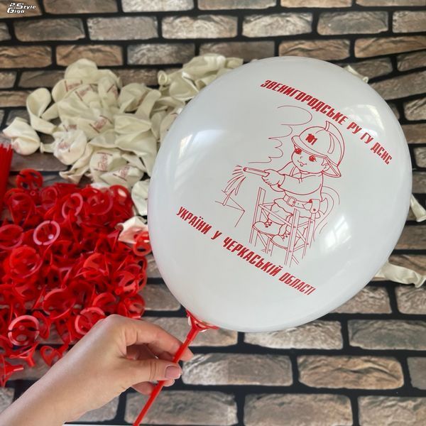 Повітряні кульки з логотипом 100 шт Повітряні кульки з логотипом фото