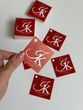 Бірки з отвором 5х5 см /паперові/ 100 шт квадратні