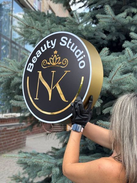 Торцева вивіска (бокс) не світлова/одностороння 40 см Торцева вивіска (бокс) фото