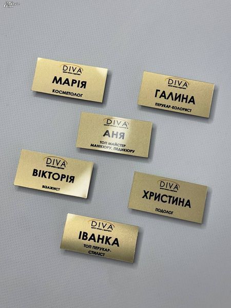 Бейджі класичні 1 шт Бейджі класичні фото